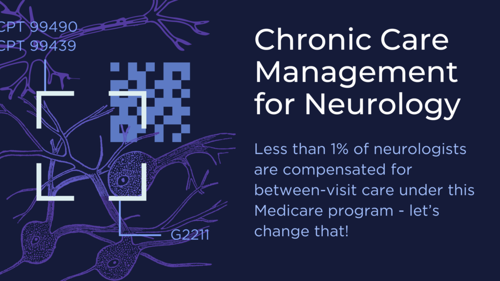 Less than 1% of neurologists are compensated for between-visit care under the Medicare Chronic Care Management (CCM) program - let's fix that!